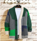 GURUNVANI Cardigan Sweater for Men Knitted Long Sleeve Sweaters with Buttons