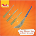 Gala No Dust Broom For Floor Cleaning, broom stick for home floor cleaning, Jhadu for home cleaning, Made of washable Fibers (Pack of 1)
