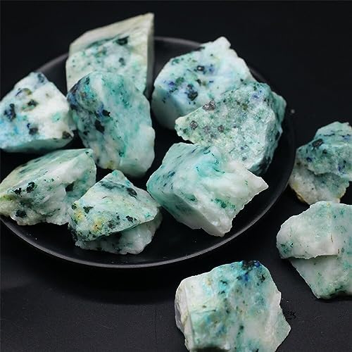 AtkitS Natural Phoenix Stone Alum Malachite with Lapis Lazuli Making Jewellery Mineral Specimens Home Decoration Stone (Size : 20-30g)