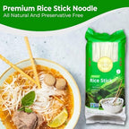 3MM Rice Stick Noodles (Authentic) | Pack of 3 | 1LB 454g Per Pack | Use For Pad Thai & Pho | DIY Cooking Instructions Included | Four Elephants Brand