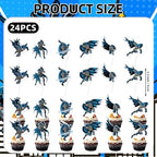 25Pcs Batman-s Birthday Party Supplies Pack Includes 1 Cake Topper 24 Cupcake Toppers for Batman-s Party Supplies