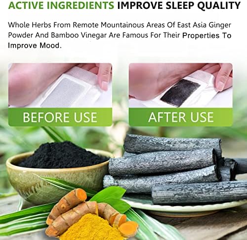 Foot Pads (30 PCS), Deep Cleansing Foot Patches with Bamboo Vinegar and Ginger Powder, Relieve Stress, Improve Sleep and Relaxation