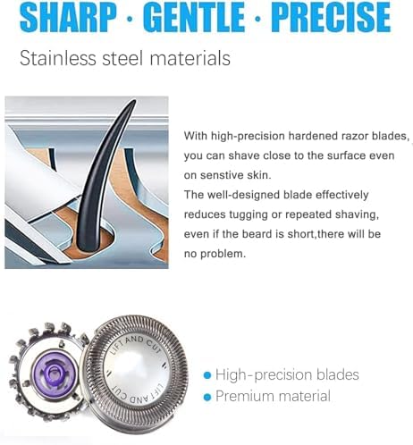 HQ56 Replacement Shaver Heads Compatible with Norelco Replacement Heads Hq56 Compatible with Philips Norelcos HQ55 HQ56 HQ3 HQ4 HQ6 Razor Shaving HQ64 Heads Blade HQ300 HQ442 HQ916 HS190 Series
