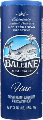 La Baleine, Sea Salt Canister, Fine, 26.5 oz (Pack of 3)