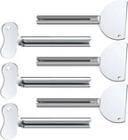 Toothpaste Squeezer, Metal Tube Squeezer Key Stainless Steel Toothpaste Roller Tube Wringer for Paint, Cream, Cosmetic and Hair Dye (6 PCS)