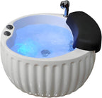 Pedicure Foot Spa,Acrylic Massage Footbath,Portable Bathtub Pedicure Bowl,Foot spa with Heat and Massage and Colorful Lamp Jets,with Automatic Drain Pump,Large Size Soak Tub Bath