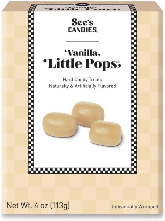 See's Candies 4 oz Little Pops (Vanilla)