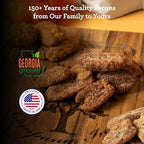 HUDSON PECAN COMPANY: Cinnamon Candied Pecans | Georgia Grown Family Owned. Cinnamon & Sugar Candy Coated, Expertly Baked to Perfection, (Perfect for Salads, Baking, Snacking & Gifting), 8oz