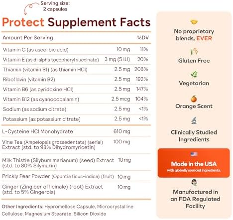 Cheers Liver Combo | Restore + Protect | Support Your Liver & Feel Better After Drinking | DHM, L-Cysteine, Milk Thistle, Prickly Pear, B-Vitamins | 12 Doses Restore, 30 Doses Protect | Supplements