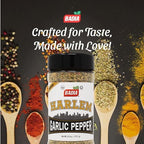 Badia Harlem Garlic Pepper Seasoning Blend, 6 oz – Bold Garlic & Pepper Flavor for Chicken, Steak, Seafood, Pasta, Vegetables, Gluten Free