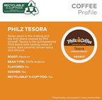 Philz Coffee Tesora K-Cup® Pod Coffee, Single Serve Keurig® K-Cup® Pods, Medium Roast Coffee, 10 count