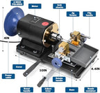 450W Pearl Drilling Machine, 110V Coral Driller Pearl Ounching Machine Bead Drill Speed Adjustable for Stones Crystals Jewelry Making