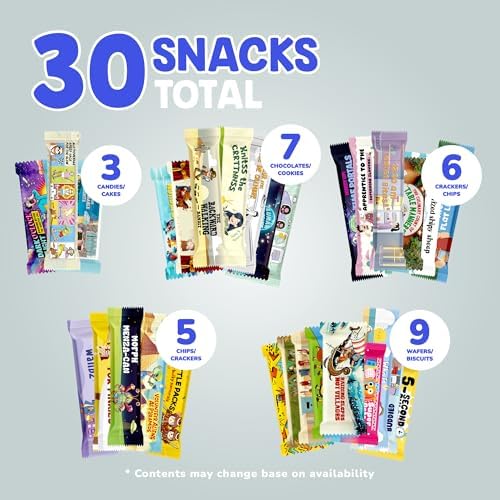 Maxi International Food Hamper | Premium Exotic Foreign Foods | Unique Hampers & Gourmet Gift for Men and Women | American Alike Retro Turkish Foods | 20 Full-Size + 1 Bonus Snacks