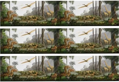 Dinosaurs Jurassic Edible Image Edible cake border 3 Strips 2.5x10.5 inchs in size