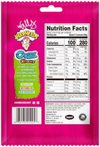 WARHEADS Ooze Chewz Ropes - Chewy Candy Ropes with Sour Filling - Watermelon, Blue Raspberry & Green Apple Flavors - 3 oz. Bags - 6 Pack