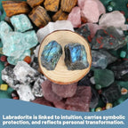 1.1lb Bulk Raw Labradorite Rough Crystal-Natural Labradorite Raw Stones Crystal for Tumbling, Cabbing, Fountain Rocks, Decoration, Polishing, Wire Wrapping, Wicca & Reiki Crystal Healing