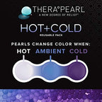 TheraPearl Color Changing Hot Cold Pack for Knee, Reusable Knee Wrap with Strap & Gel Beads, Best Ice Bag for Swelling, ACL & MCL Surgery, Sports Injuries, Non Toxic Flexible Hot & Cold Compress