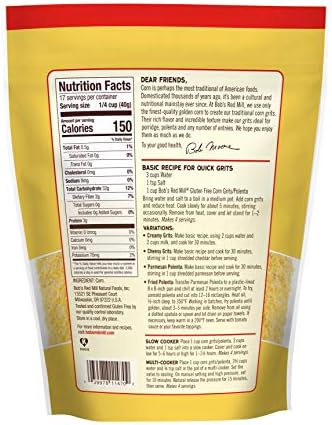 Bob's Red Mill Gluten Free Corn Grits / Polenta, 24 Ounce