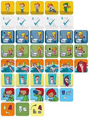 Miniland Educational - Learning Sequences: Hygiene Habits Playset, Multi-Color, OSFA
