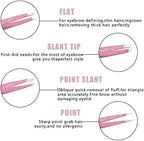 Eyebrow Tweezer Set, 4 Pcs Professional Stainless Steel Tweezers for Women, Precision Tweezer for Facial Hair, Splinter and Ingrown Hair Removal（Rose Gold）