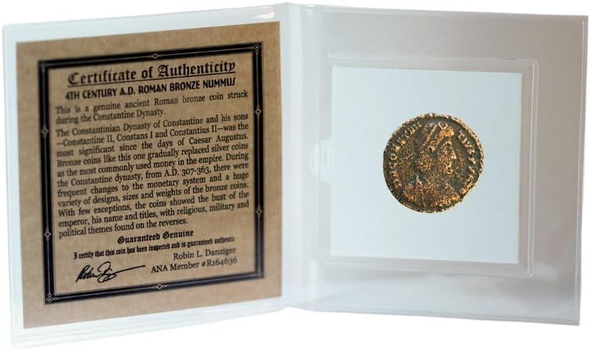 Constantine the Great - Imperial Roman Empire Bronze Coin with Certificate of Authenticity