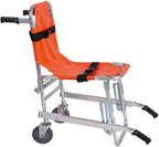 EMS Aluminum Alloy Stair Chair - Light Weight Foldaway Ambulance Firefighter Evacuation Medical Lift Stair Emergency Evacuation Chair with Quick Release Buckles
