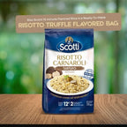 Riso Scotti Truffle Seasoned Risotto, Carnarolli Rice, Ready Meal, Easy to Cook, Italian Seasoned Risotto, Easy Dinner Side Dish, Just Add Water and Heat, 7.4 oz, 2-3 Servings
