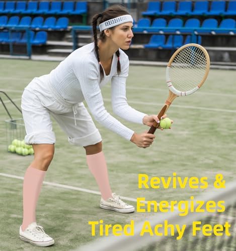 Compression Socks for Women & Men Circulation (4 Pairs) 15-20 mmHg is Best Support for Nurses Running Hiking Travel