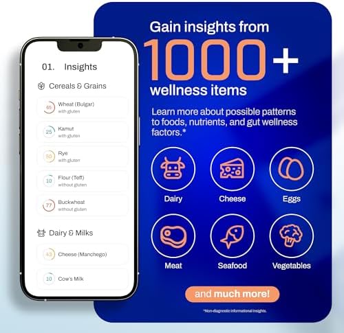 AFIL 1000+ Foods, Drinks, Vitamins, Gut, At-Home Wellness Test Kit, Trusted Hair Analysis for Adults & Kids, At-Home Health Non-Invasive, Gluten, Dairy Health Wellness Indicators