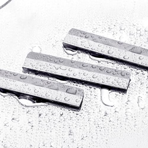 Straight Razor Blades, 50 Pcs Stainless Steel Brow Razor Single Edge Disposable Safety Razors Blades Eyebrow Trimmer Facial Hair Removers Shaving Tools for Men and Women