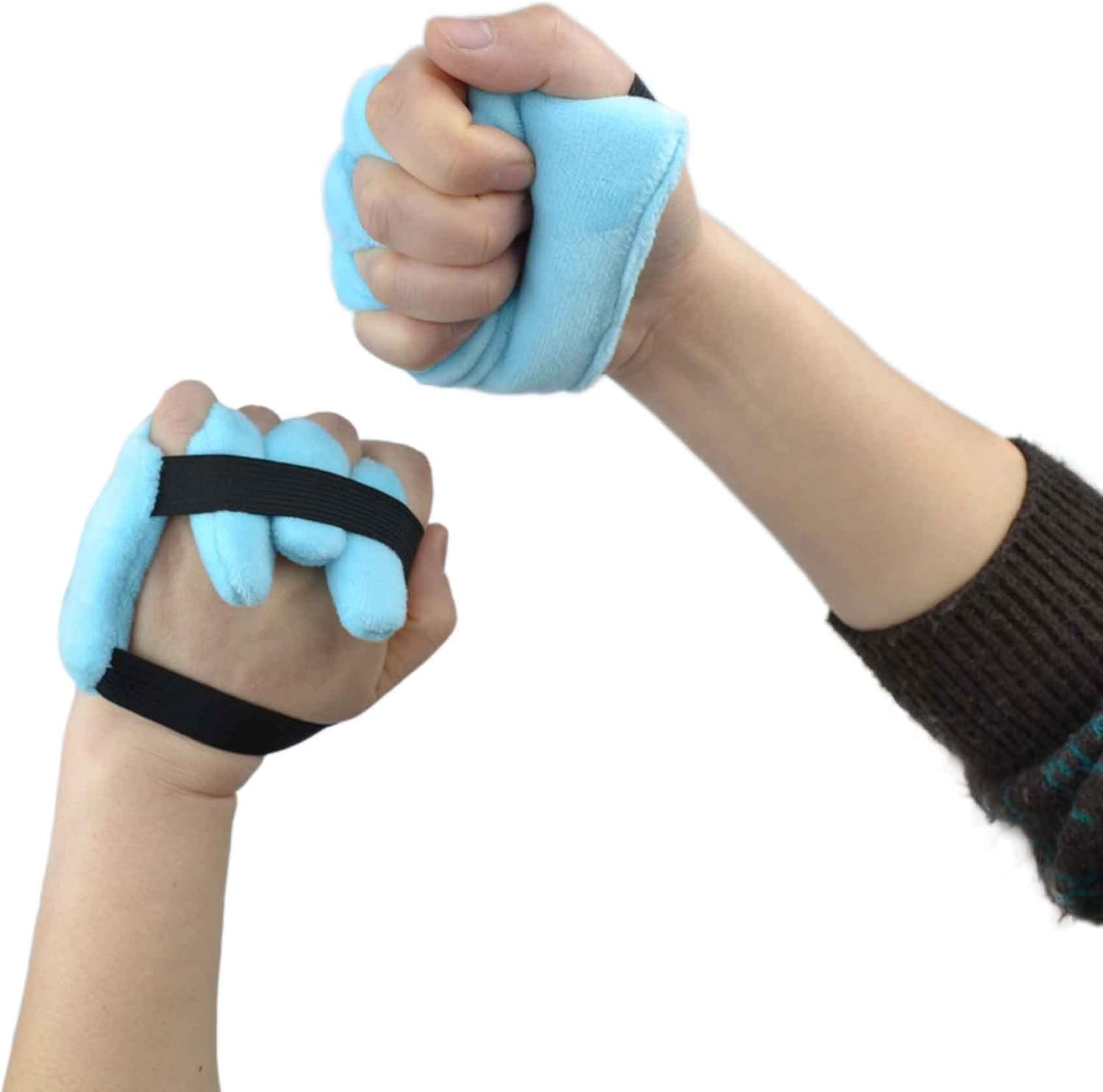 rainbowstar 1 Pair Palm Protector with Finger Separators for Contracture Prevention Pad Comfortable Hand Cushion