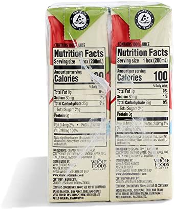 365 by Whole Foods Market Organic Apple Juice Multipack, 6.75 FZ