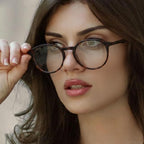 BLUEMOKY Reading Glasses for Men and Women: Blue Light Round Classic Eyeglasses - Computer Readers Glasses