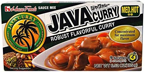 House Foods Java Curry Medium Hot 6.52oz, 2 Pack