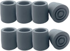 Rubber Crutch Tips 1-1/8 Inch 8 Pack, Heavy Duty Replacement Tips for Walker, Cane, Walking Stick and Commode Legs, Non-Slip Walker Feet Caps