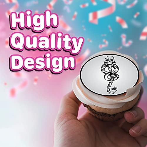 30 x Edible Cupcake Toppers – Wizarding World Inspired Collection of Edible Cake Decorations | Uncut Edible on Wafer Sheet