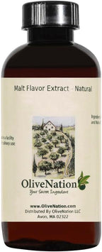 OliveNation Liquid Malt Extract for Baking, Rich Malty Flavor for Cakes, Cheesecake, Ice Cream, Savory Dishes, Non-GMO, Gluten Free, Kosher, Vegan - 4 ounces