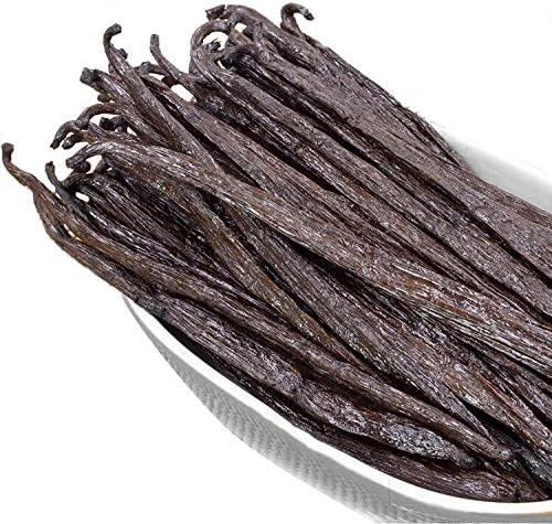 10 Madagascar Vanilla Beans Grade A Whole Vanilla Pods for Vanilla Extract and Baking