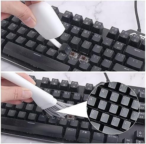 TIESOME Mini Dustpan and Brush Set, Mini Cleaning Tool Small Broom and Dustpan Mini Dust Pans with Brush Nesting Tiny Cleaning Broom Small Bristles Brush for Desktop Computer Keyboard Car Window