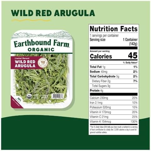 EARTHBOUND FARM Organic Wild Red Arugula, 4 OZ
