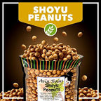 Traditional Shoyu Peanut Rice Crackers - Mochi Crunch Asian Snack, Soy Sauce Flavored with Peanut Core, Sweet, Salty & Umami Taste, Crunchy On-the-Go Snack - 12oz Bag