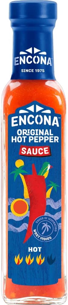 Encona West Indian Original Hot Pepper Sauce 142 ml (Pack of 6)