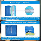 Non-Slip One Direction Tubular Seat Cushion One Way Transfer Support, Fall Prevention One Way Glide Pad for Elderly in Wheelchair