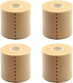 OBTANIM 4 Rolls Foam Underwrap Bandage Pre-Wrap Sports Tape for Athletic Elbow Knees Ankles, Latex Free (Skin)