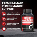Premium Male Enhancement | Rapid Acting Blood Flow Support | Bigger, Rock Hard, Longer | 9 in 1 Intimacy Complex to Restore Confidence, California Manufactured, 3rd Party Tested – 90 Caps