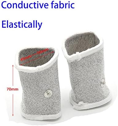 E-stim Adjustable Fabric Silver Thread Conductive Loop Accessories for Tens Stim Finger Massager Accessories