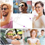 HINZIC Heart Eyeglasses Ear Grips Silicone Retainers Behind The Ear Hooks Holder Sunglasses Eyeglasses Stopper