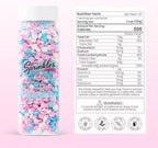Edible Pink Blue White Sprinkle for Cake Decorating, Confetti Sprinkles, Round Sprinkles, Perfect for Baking, Cake, Cupcakes, Macarons, waffles, Ice Cream, and Cookies(120g/4.23oz)