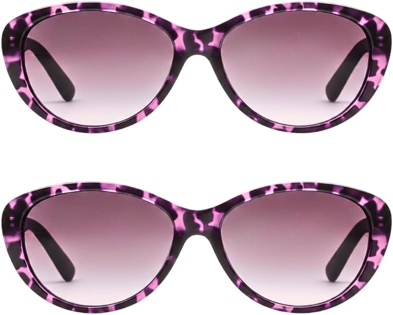 proSPORT | Cat Eye Womens Full Lens Tinted Reading Sunglasses Oversize NOT BIFOCAL