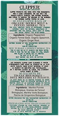 CLIPPER TEA Organic After Dinner Mints Tea, 38 GR